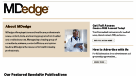 What Mdedge.com website looked like in 2017 (6 years ago)