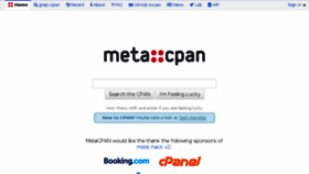 What Metacpan.org website looked like in 2017 (6 years ago)