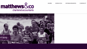 What Matthewsandco.co.uk website looked like in 2017 (6 years ago)