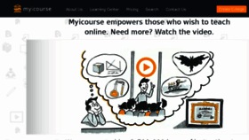 What Myicourse.com website looked like in 2017 (6 years ago)