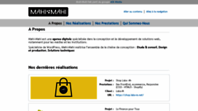 What Mahi-mahi.fr website looked like in 2017 (6 years ago)