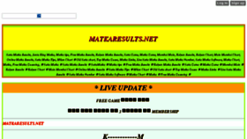 What Matkaresults.net website looked like in 2017 (6 years ago)