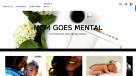 What Momgoesmental.com website looked like in 2017 (6 years ago)