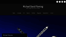 What Michaeldavidfleming.com website looked like in 2017 (6 years ago)
