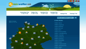 What Mein-wetter.com website looked like in 2017 (6 years ago)
