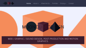 What Mooncubedesign.com.au website looked like in 2017 (6 years ago)