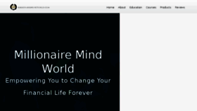 What Millionairemindworld.com website looked like in 2017 (6 years ago)