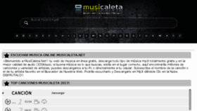 What Musicaleta.net website looked like in 2017 (6 years ago)