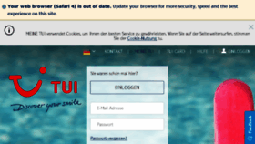 What Meine-tui.de website looked like in 2017 (6 years ago)