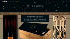 What Millesimes.com website looked like in 2017 (6 years ago)