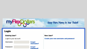 What Myflexdollars.com website looked like in 2017 (6 years ago)