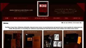 What Menucoverstore.com website looked like in 2017 (6 years ago)