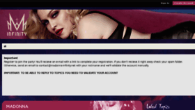 What Madonna-infinity.net website looked like in 2017 (6 years ago)