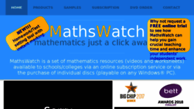 What Mathswatch.co.uk website looked like in 2017 (6 years ago)