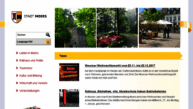 What Moers.de website looked like in 2017 (6 years ago)