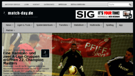 What Match-day.de website looked like in 2017 (6 years ago)