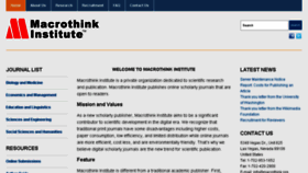 What Macrothink.org website looked like in 2017 (6 years ago)