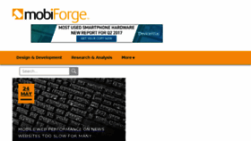 What Mobiforge.com website looked like in 2017 (6 years ago)