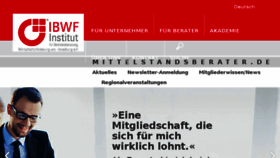 What Mittelstandsberater.de website looked like in 2017 (6 years ago)