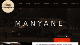 What Manyaneresort-pilanesberg.com website looked like in 2018 (6 years ago)