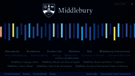 What Middlebury.edu website looked like in 2018 (6 years ago)