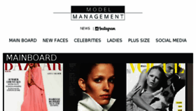 What Model-management.de website looked like in 2018 (6 years ago)