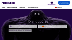 What Monster.de website looked like in 2018 (6 years ago)