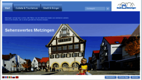 What Metzingen.de website looked like in 2018 (6 years ago)