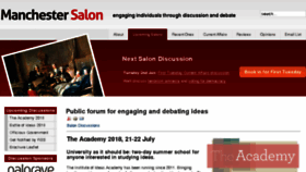 What Manchestersalon.org.uk website looked like in 2018 (6 years ago)