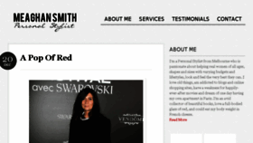 What Meaghansmith.com.au website looked like in 2018 (6 years ago)