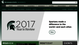 What Msu.edu website looked like in 2018 (8 years ago)