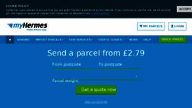 What Myhermes.co.uk website looked like in 2018 (6 years ago)