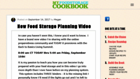 What Myfoodstoragecookbook.com website looked like in 2018 (6 years ago)