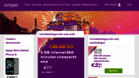 What Mijnsimpel.nl website looked like in 2018 (6 years ago)