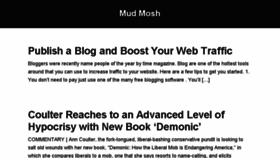 What Mudmosh.com website looked like in 2018 (6 years ago)