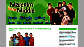 What Malcolminthemiddle.co.uk website looked like in 2018 (6 years ago)