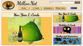 What Millan.net website looked like in 2018 (6 years ago)