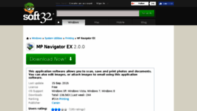 What Mp-navigator-ex.soft32.com website looked like in 2018 (6 years ago)