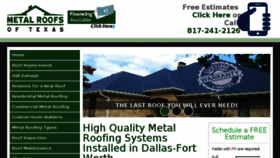 What Metalroofsoftexas.com website looked like in 2018 (6 years ago)