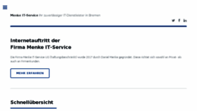What Menke-it-service.de website looked like in 2018 (6 years ago)
