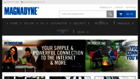 What Magnadyne.com website looked like in 2018 (6 years ago)