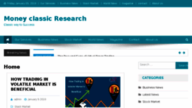 What Moneyclassicresearch.in website looked like in 2018 (6 years ago)