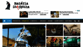 What Materiaincognita.com.br website looked like in 2018 (6 years ago)