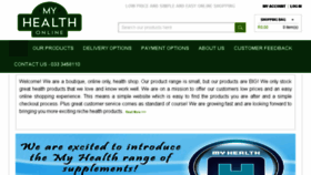 What Myhealthonline.co.za website looked like in 2018 (6 years ago)