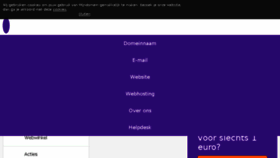 What Mijndomein.nl website looked like in 2018 (6 years ago)
