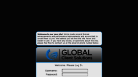 What Myaccount.globalclientsolutions.com website looked like in 2018 (6 years ago)