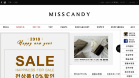 What Misscandy.co.kr website looked like in 2018 (6 years ago)