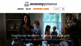 What Mommypotamus.com website looked like in 2018 (6 years ago)