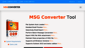 What Msgconverter.net website looked like in 2018 (6 years ago)