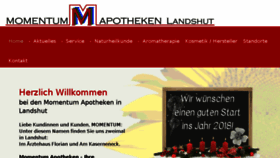 What Momentumapotheken.de website looked like in 2018 (6 years ago)
